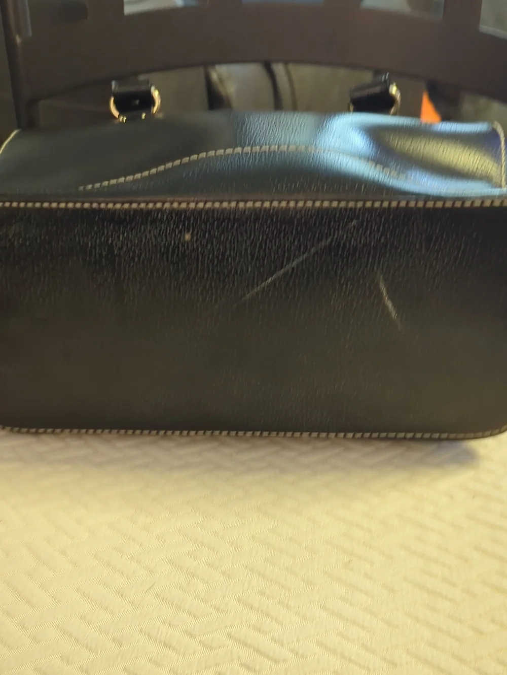 kate spade black leather